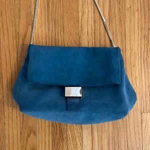& Other stories blue suede purse